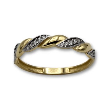 Sortija de oro con forma de espiga