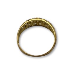 Anillo de oro con cuajo circonitas