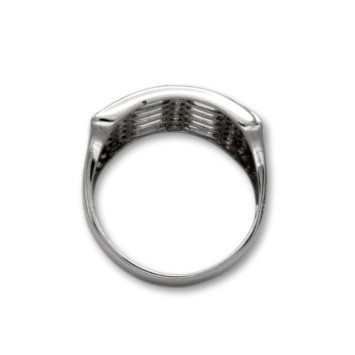 Sortija de oro con lineas verticales