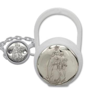 Set de pinza y guarda chupete Virgen del Carmen