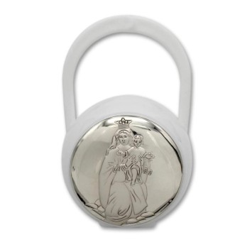 Set de pinza y guarda chupete Virgen del Carmen