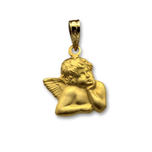 Medalla de oro silueta de angel