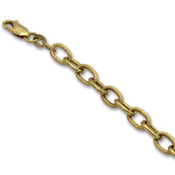 Pulsera de oro de eslabones