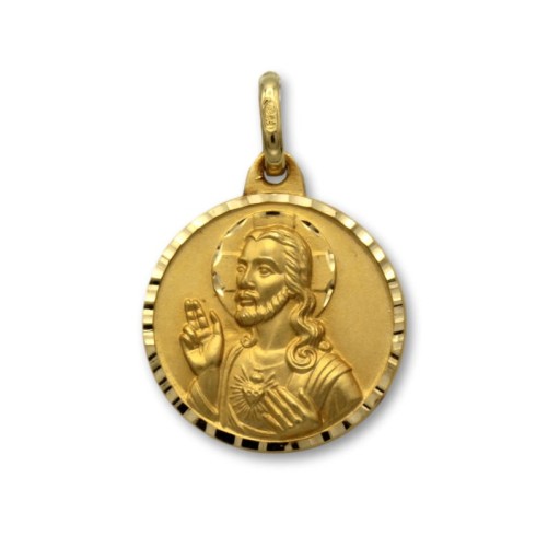 Medalla de oro escapulario 17mm