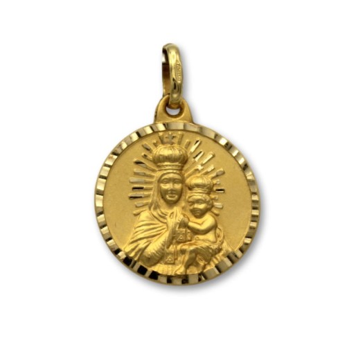 Medalla de oro escapulario 17mm