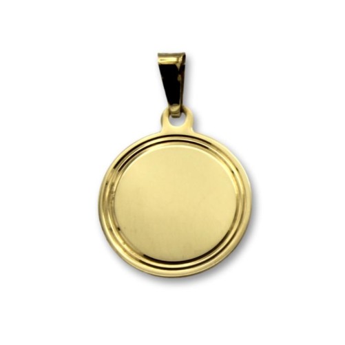 Colgante de oro circulo