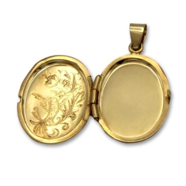 Colgante dije de oro oval