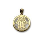 Colgante de oro y nacar mano de fátima