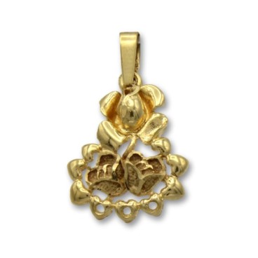 Colgante de oro de una rosa