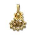 Colgante de oro de una rosa