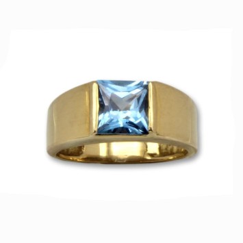 Juego de oro y aguamarina