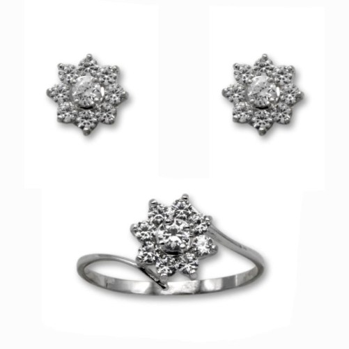 Juego de oro con flor con garras