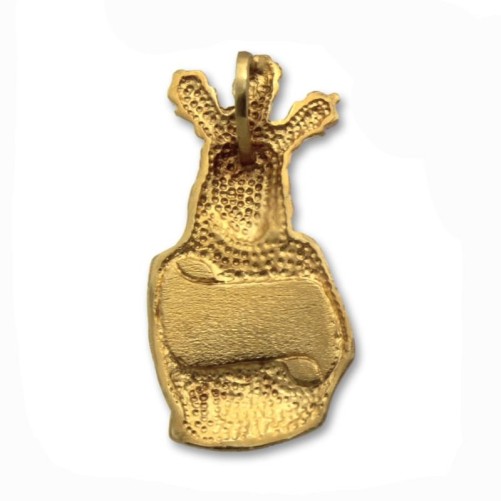 Medalla de oro de la silueta Jesús Cautivo 29mm