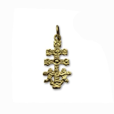 Cruz Caravaca en oro pequeña