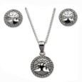 Conjunto de plata arbol de la vida