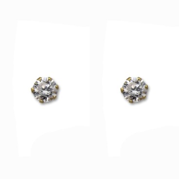 Pendiente en oro con garra inglesa mediano