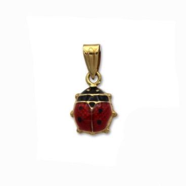 Colgante mariquita de oro