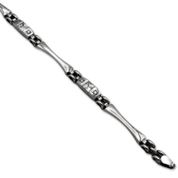 Pulsera de oro blanco con circonitas