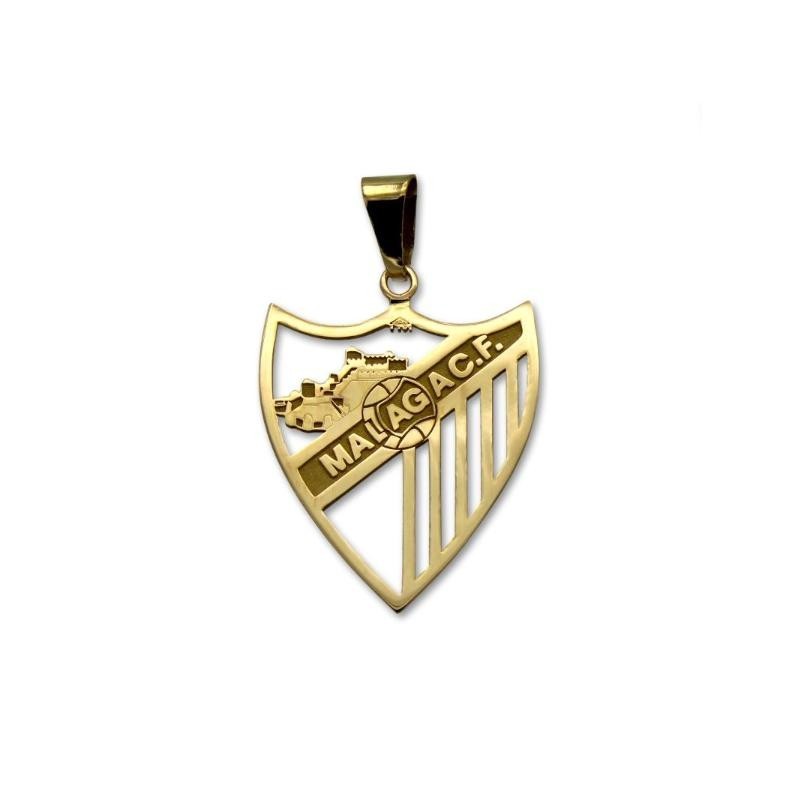 Colgante de oro del Málaga CF calado pequeño