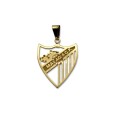 Colgante de oro del Málaga CF calado pequeño