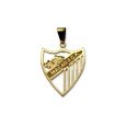 Colgante de oro del Málaga CF calado pequeño