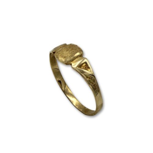 Sello de oro rectangular tallado para bebé