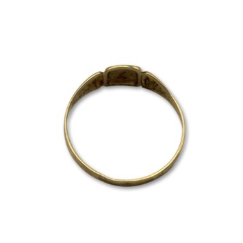 Sello de oro cuadrado tallado para bebé