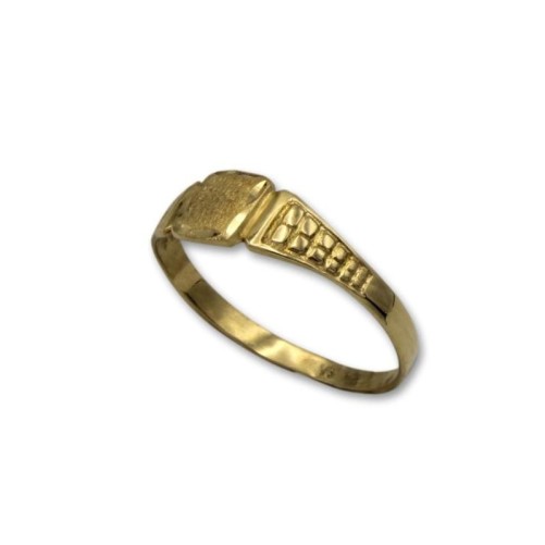 Sello de oro cuadrado tallado para bebé