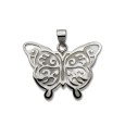 Colgante de plata de una mariposa con nácar Colgante de plata de una mariposa con nácar