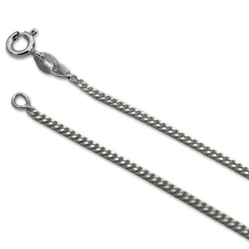 Cadena de plata barbada de 1.75mm