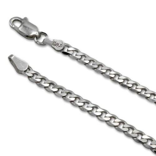 Cadena de plata cubana de 3.20mm