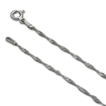 Cadena de plata singapur de 1.50mm