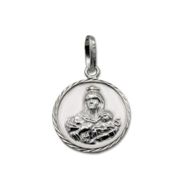 Medalla de plata escapulario 19mm