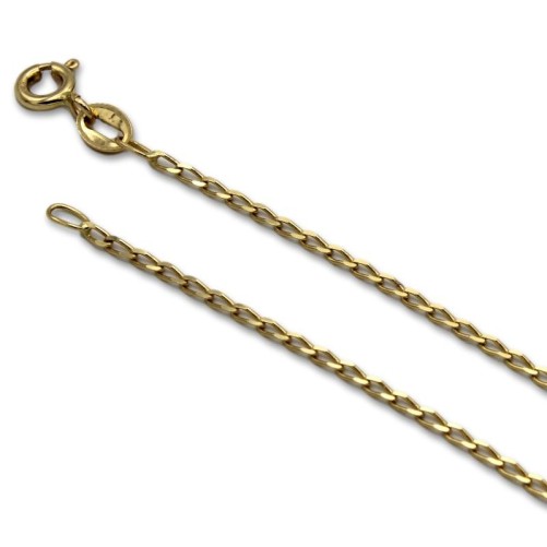 Cadena de oro con eslabon bilbao 1.40mm