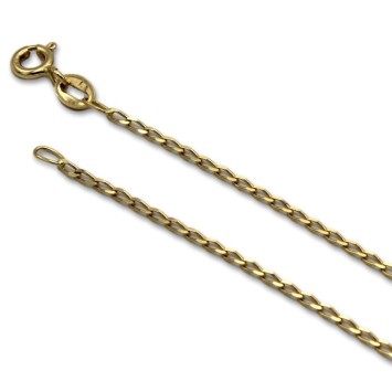 Cadena de oro con eslabon bilbao 1.40mm