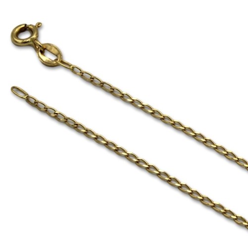 Cadena de oro con eslabon bilbao 1.30mm