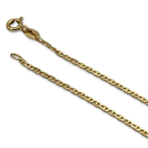 Cadena de oro marina martillada 1.50mm