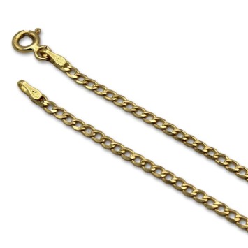 Cadena de oro barbado plano 2.10mm