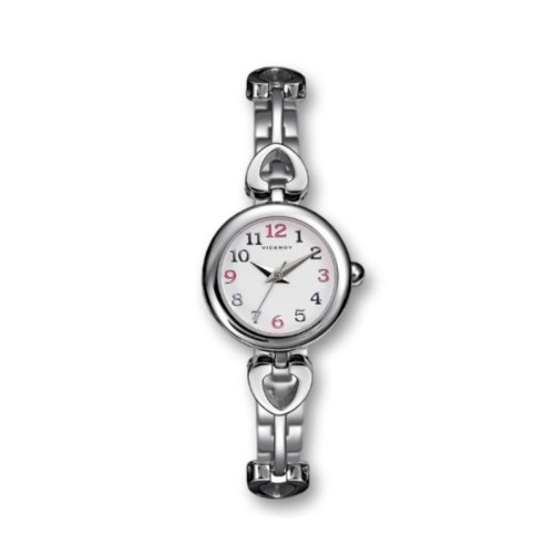 Reloj de acero para mujer Viceroy redondo corazones