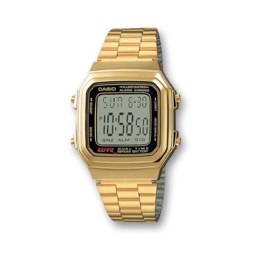 Reloj clásico digital dorado Casio unisex