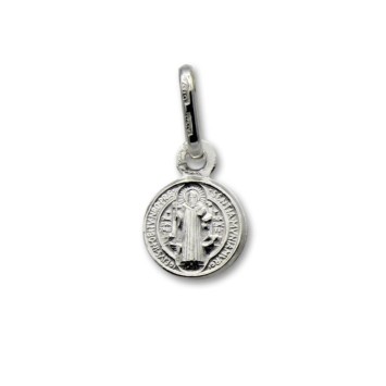 Medallita de plata San Benito