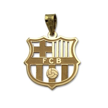 Colgante de oro FC Barcelona calado