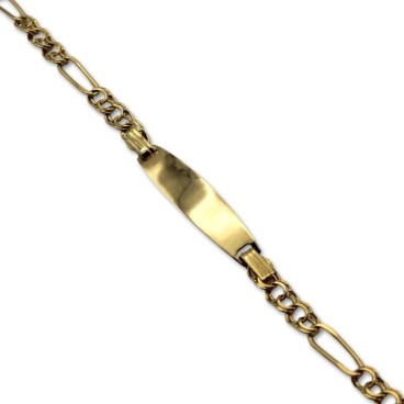 Esclava oro de eslabón húngaro 3x1