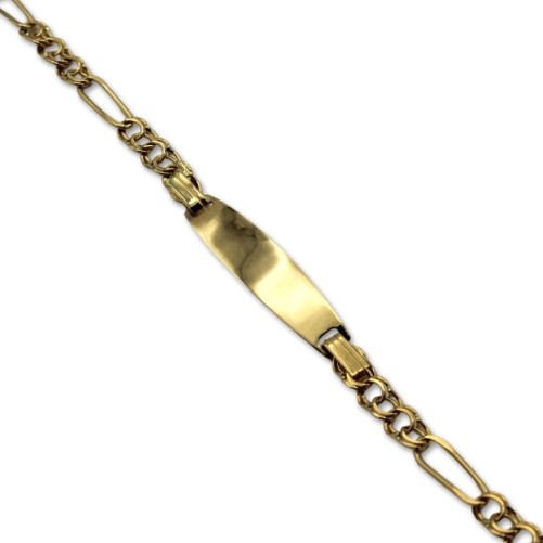 Esclava oro de eslabón húngaro 3x1