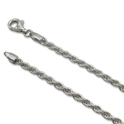 Cadena de plata cordón salomónico 3mm macizo