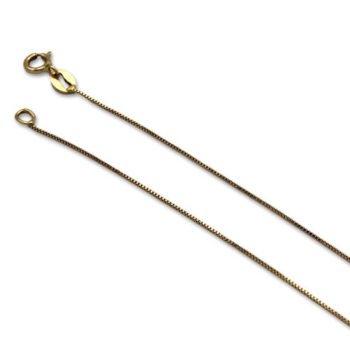 Cadena de oro veneciana 0.5 mm en 39.50cm