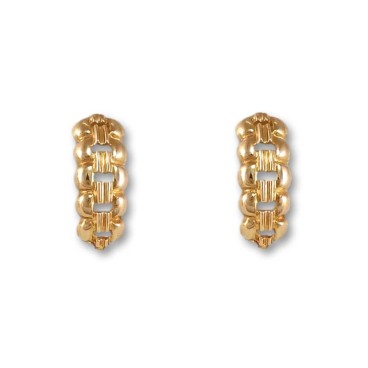 Pendiente oro eslabón