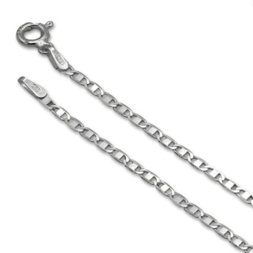 Cadena de plata de ley valentino 2mm