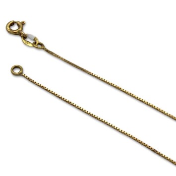 Cadena de oro veneciana 0.6 mm en 43cm