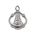 Medalla en plata de la virgen del Rocio con cerco 24mm